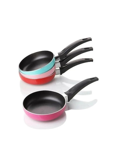 Nishev Teflon Mini Yumurta / Sos Tavası 12 Cm - Asorti Renkler Serisi 001
