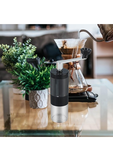 Homyl Manuel Kahve Öğütücü El Krank Çekirdeği Siyah