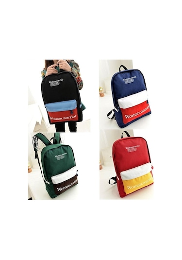 Lebıhmurah Wbp2279 Kadın Vintage Rahat Kanvas Sırt Çantası Sırt Çantası Okul Omuz Çantası Çok Renkli