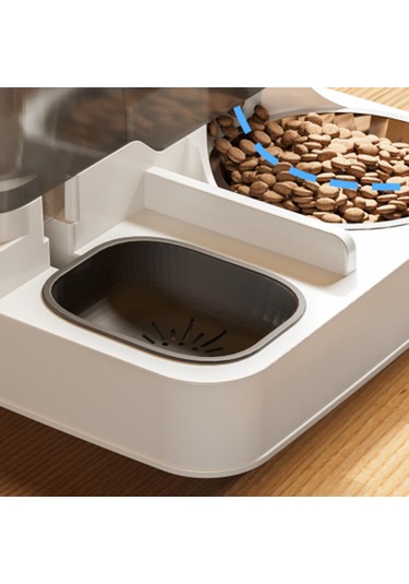 Suntek 2& 39 Si 1 Arada Evcil Hayvan Besleyici Pürüzsüz Gri