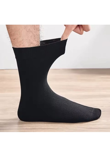 Karayel Çorap Pamuklu Klasik Erkek Çorabı Sıkmayan Lastik 6'çift Asorti