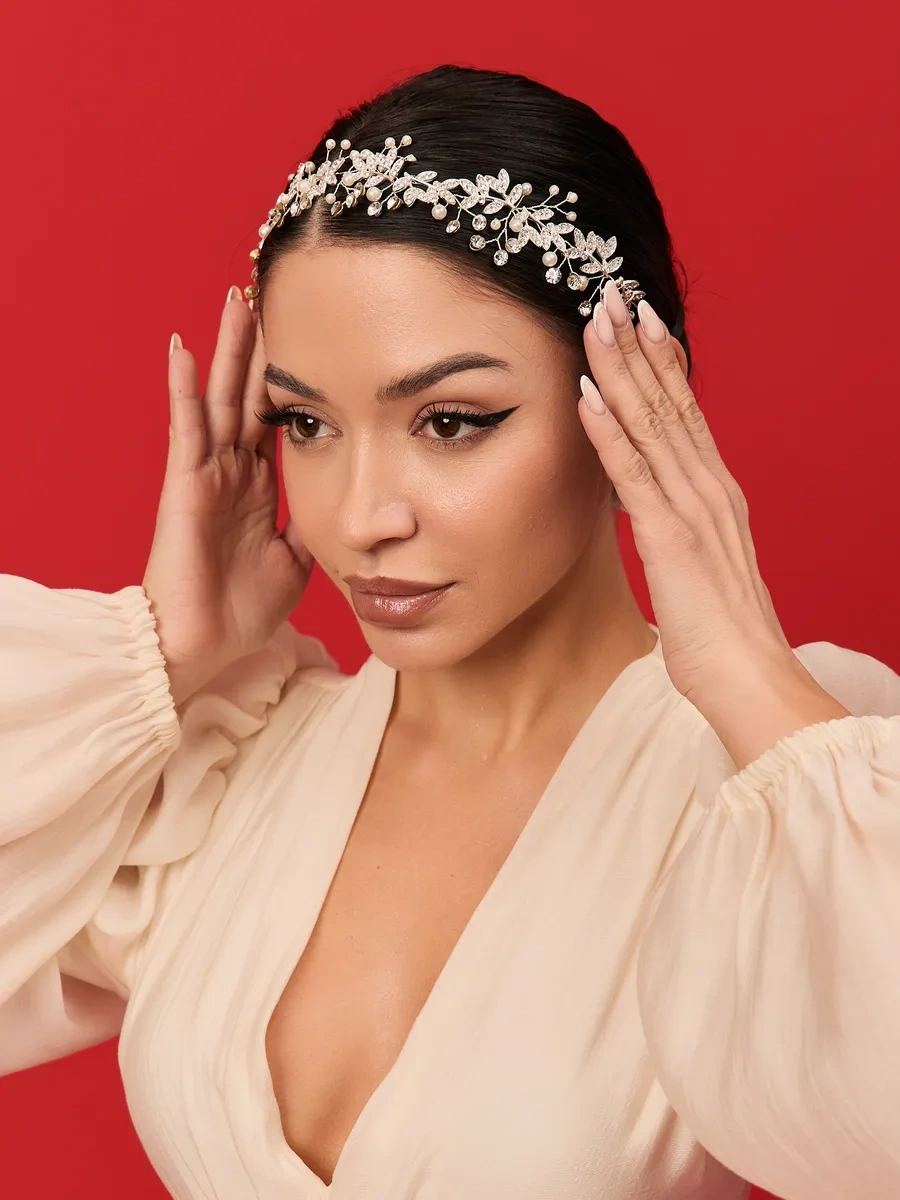 Bıjuteks Düğün Saç Diademi 97412809 Gri