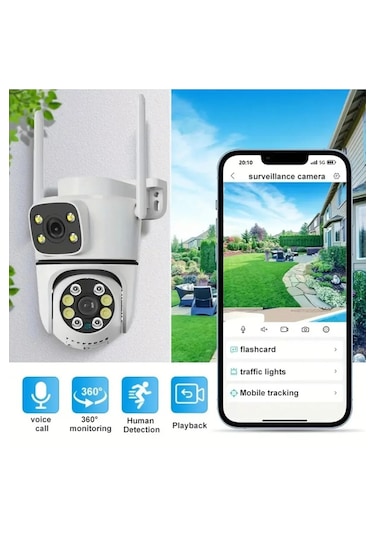 A13 Ukron 4mp Wifi Kablosuz Fullhd 360 Derece Renkli Gece Görüşlü