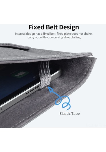 Didadodo Su Geçirmez İpad Çantası - Hafif, Toz Koruma, Dayanıklı Kumaş Koyu Mavi, Yeni Desen Büyük Boy Koyu Mavi