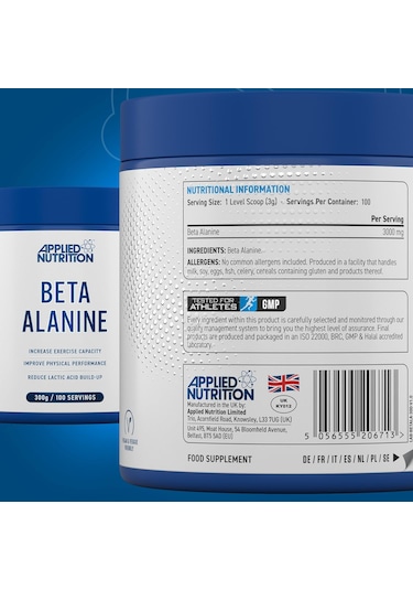 Applied Nutrition Beta Alanine Preworkout 3000mg 100 Servings Aromasız