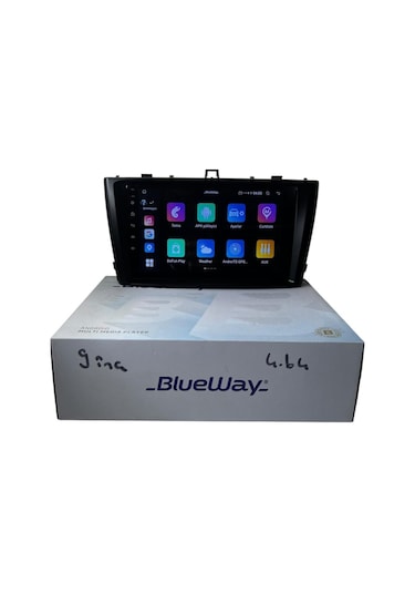 Toyota Avensis 2009-2015 Blueway 4-64 Profesyonel Oem Multimedia 9"