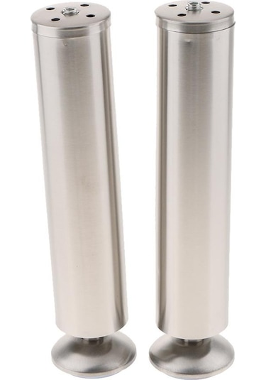 Suntek 2 Adet Paslanmaz Çelik Kanepe Ayakları Mobilya Dolabı 30cm