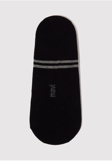 Mavi - 2Li Siyah Beyaz Patik Çorap Seti 092593-900 Siyah (479307875) Siyah