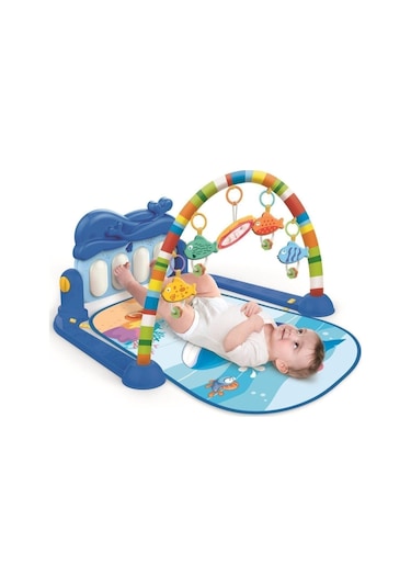 Babycim Balina Piyanolu Oyun Halısı 7693609913289