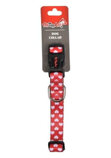 Pettagart Kalpli Kırmızı Kedi/köpek Boyun Tasması Çok Renkli
