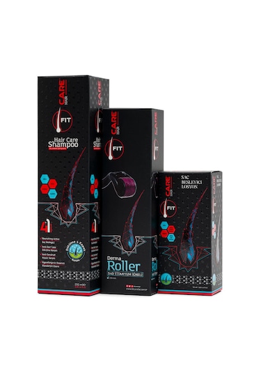 Fitcare Saç Besleyici Losyon 50 ML+ Dermroller + Şampuan 250 ML