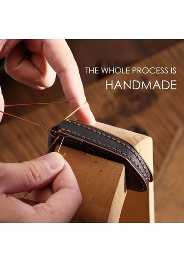 Tongxida Hallmo Jeep Compass Uyumlu 5 Düğmeli Koyu Deri Anahtarlık, Siyah