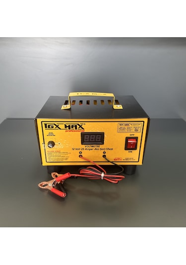 TGX Max Profesyonel 12 Volt 25 Amper Akü Şarj Cihazı Bakır Sargı
