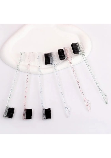 Çift Taraflı Kılkuyruk Fırçası Saç Şekillendirici Kenar Kontrol Fırçası Taraklar Saç Şekillendirici Kaş Penye Saç Fırçası Щітка Для Волосся