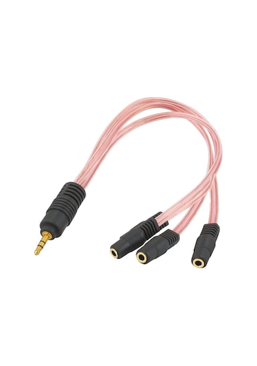 Powermaster 3.5 Mm Stereo Erkek/3 X 3.5 Mm Stereo Dişi 5+1 Kablo