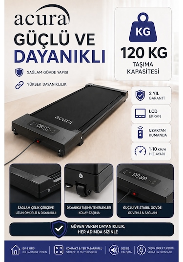 Acura Ac-490 Portatif Yürüme Ve Koşu Bandı