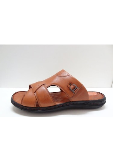 Büyük Numara Erkek Terlik Ct4389 Taba