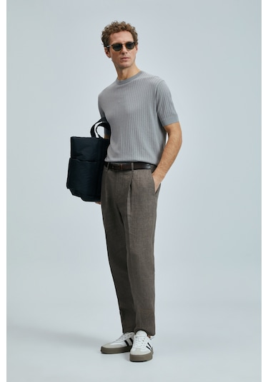 Lufian Erkek Spear Kazak 111090097 Açık Gri Açık Gri