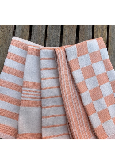 Orange 5'li Mutfak Havlu Seti & Kurulama Bezi