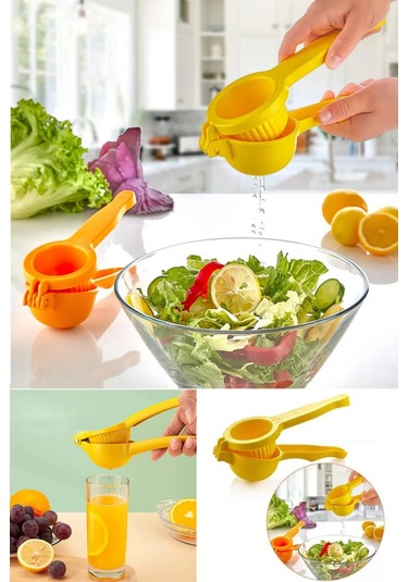 Plastik Pratik Narenciye Limon Portakal Meyve Sıkacağı Büyük Boy Mutfak Aparatı Diğer