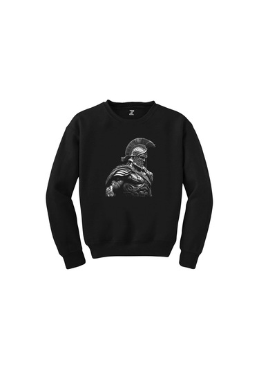 Achilles' Warrior Siyah Sweatshirt Siyah