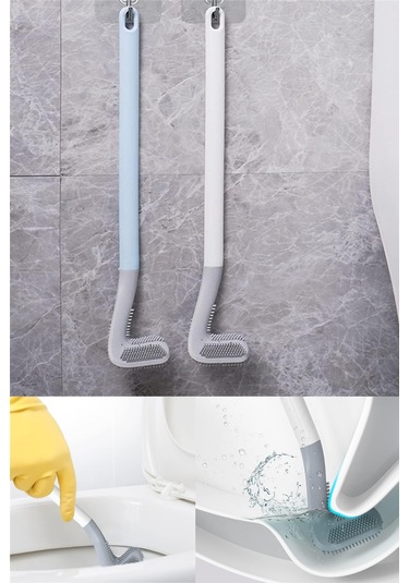 Golf Tasarımlı Silikon Uçlu Wc Fırçası Pratik Tuvalet Temizleme Sopası Diğer