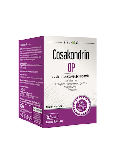 Orzax Cosakondrin Op 30 Tablet