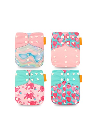 Geekyou Bebek Eğitimi Bezi - Su Geçirmez, Nefes Alır, Yıkama Uygun, Ultra Emici - 4 Adet, 36-46cm Genişlik Aralığı 3 - 4 Numara