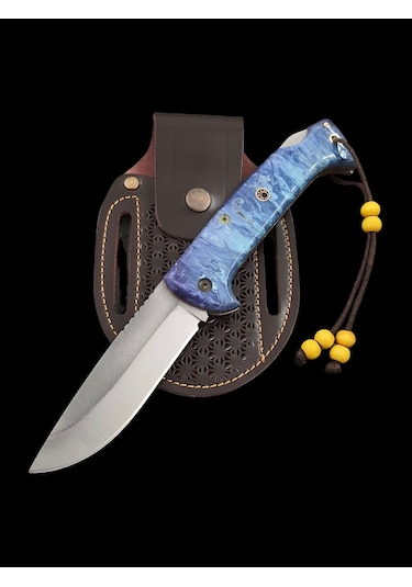 N690 Böhler Çelik Kampçı Avcı Cep Çakısı Çok Renkli