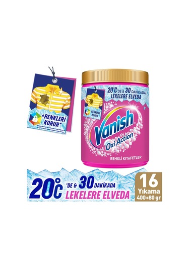 Vanish Kosla Leke Çıkarıcı Beyazlar İçin 1000 Ml Sıvı + Renkliler İçin 480 Gr Toz