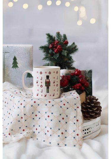 Keramika New Year Kurşun Asker Kupa 10 Cm Çok Renkli