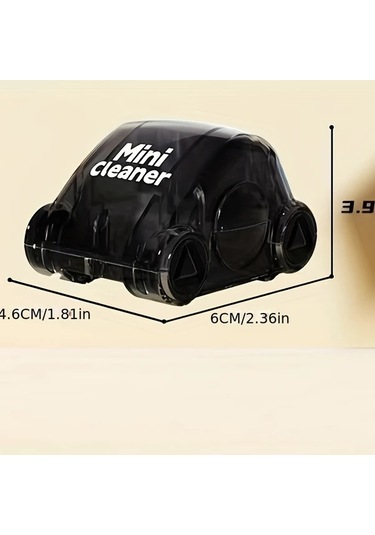 Hightower Mavi Mini Manuel Basmalı Kompakt Temizlik Arabası Küçük Depolama Hazneli