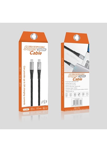 Ally 36435 240 W Type-C To Type-C Hızlı Data ve Şarj Kablosu