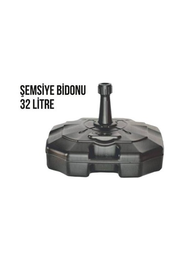 Siyah Yelken Bayrak Ve Plaj Şemsiyesi Bidonu 32 Lt