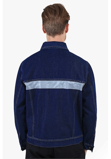 5 Cm Reflektörlü Kot Mont Lacivert