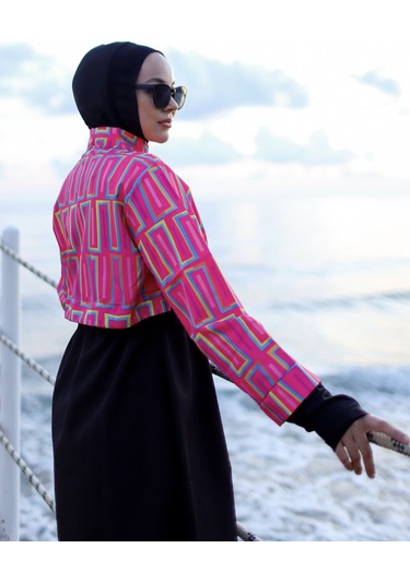 Tam Kapalı Tesettür Mayo Hale R2504 Hale04