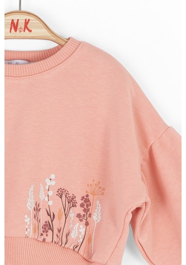 Nk Kids Kız Çocuk Sweatshirt 37625 Pudra