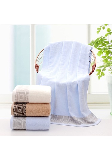 Xiyyadms "3 Parça Pamuk Havlu Seti - 1 Banyo + 2 Yüz Havlusu, Yüksek Emici, Konforlu,  Paketli" Diğer