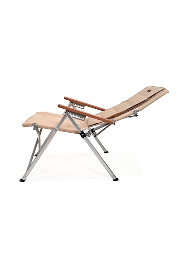 Madfox Haven 6 Kademeli Katlanır Kamp Sandalyesi Bej