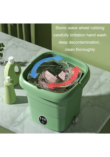 Sones 4.5l Mini Taşınabilir Katlanabilir Ev Tipi Çamaşır Makinesi İç Çamaşırı Yıkayıcı, Renk: Meyve Pembesi Ab Fişi