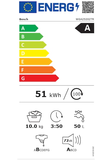Bosch Serie 4 WGA25202TR 1200 Devir 10 KG Çamaşır Makinesi