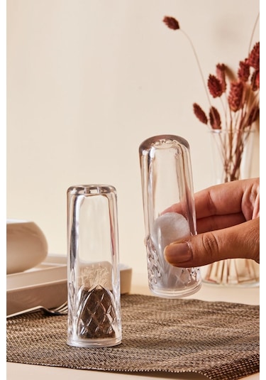 Perotti Melony 2'li Cam Tuzluk-biberlik 11 Cm Şeffaf