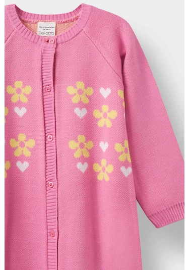 Defacto Kız Bebek Yenidoğan Çiçekli Uzun Kollu Triko Tulum F3224a525wnpn280 Pembe Defacto Kız Bebek Yenidoğan Çiçekli Uzun Kollu Triko Tulum F3224a525wnpn280 Pembe