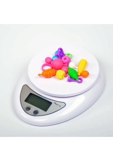 Wondernest Taşınabilir Dijital Ölçek 5kg, Lichen Led Ekranlı Gümüş Wx Gümüş