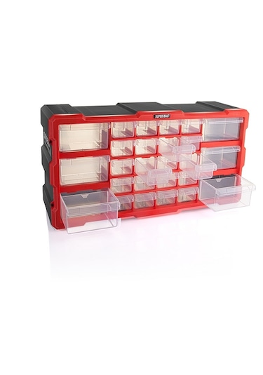 Super Bag Asr-6004 Yatay Mono Blok Çekmeceli Organizer 26'Lı