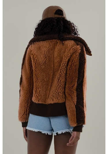 Karina Taba Tüylü Mont 211551 001