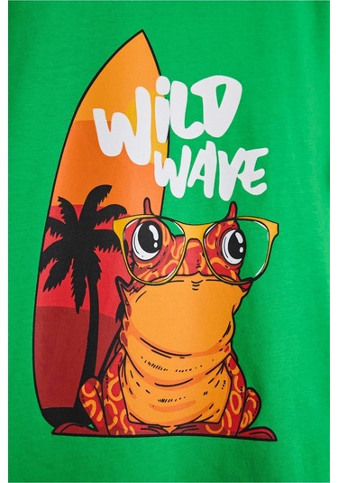 Bad Bear Wave Çocuk Tişört 24.06.07.002-c13 Yeşil