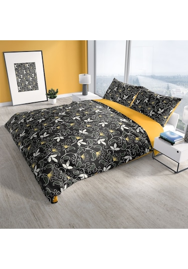 Cattleya Serenity 3D Pamuk Saten Çift Kişilik Nevresim Takımı Çok Renkli