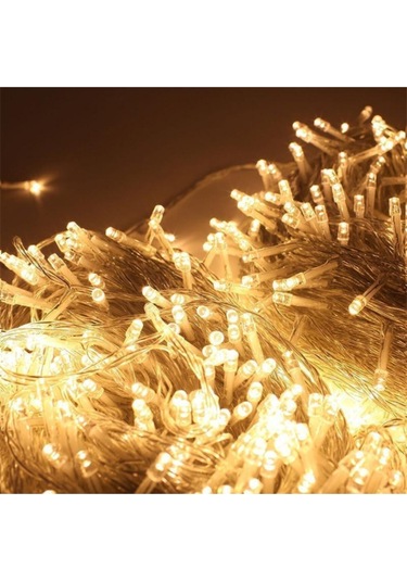 Parti 100 Ledli Fişli Led, Dekor Lambası Animasyonlu 10m Günışığı Yılbaşı Ağacı Işığı 10m Gün Işığı