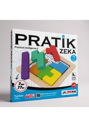 Redka Pratik Zeka 2 Ahşap Akıl Ve Mantık Oyunu - Eğitici Puzzle